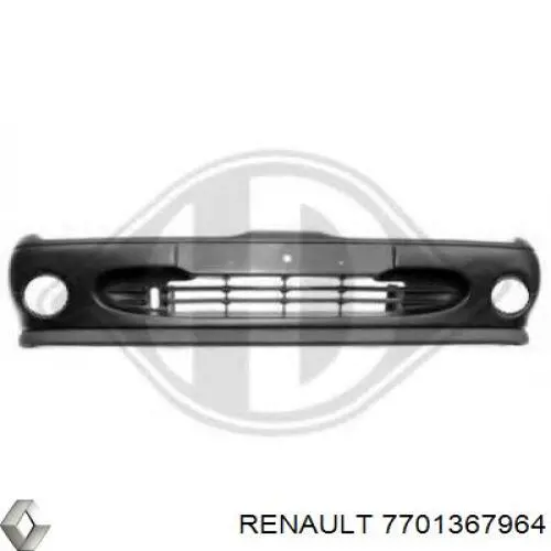 Zderzak przedni Renault (RVI) 7701367964 cena, od 302,21 USD