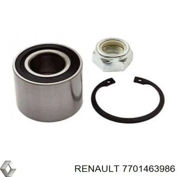 Lożysko piasty tylnej 7701463986 Renault (RVI)