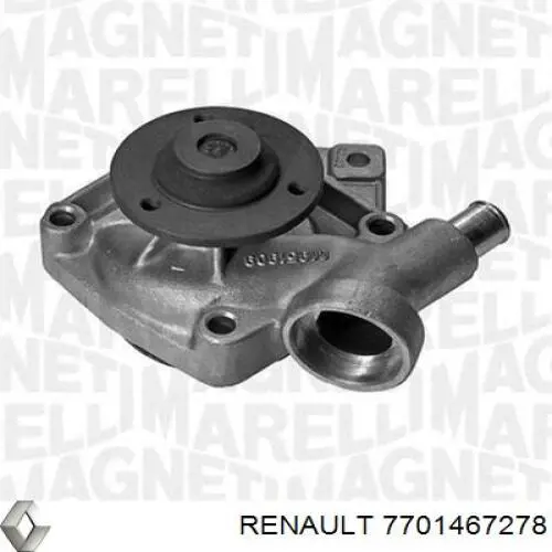 Do koszyka 7701467278 Renault (RVI) Pompa chłodząca wodna