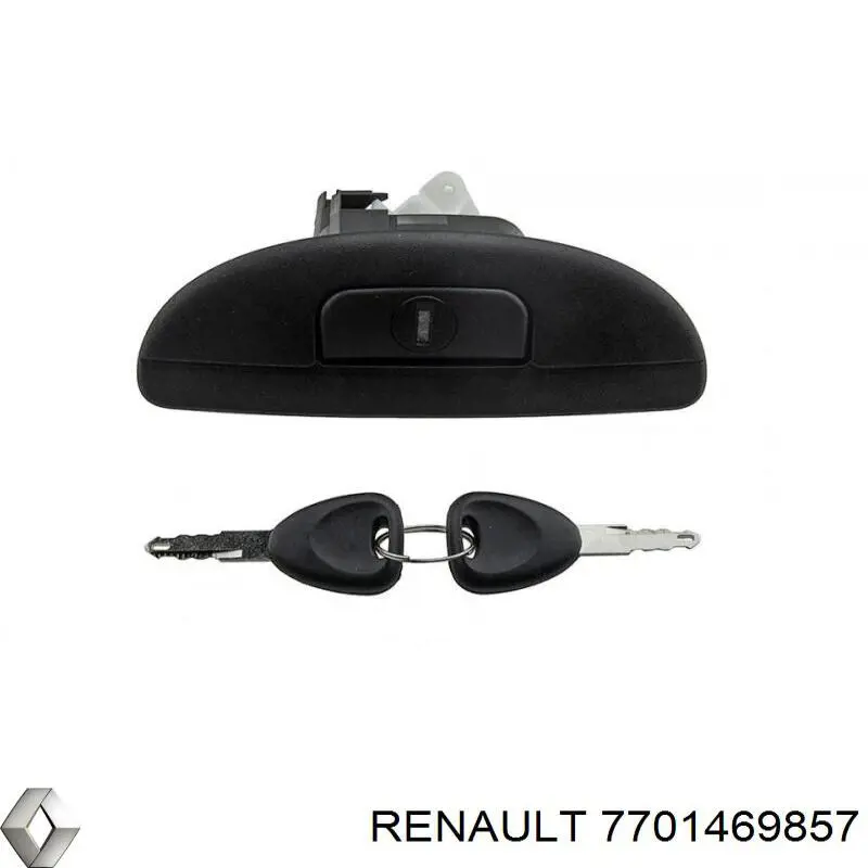 7701469857 Renault (RVI) Wkładka zamka klapy bagażnika (3/5 drzwi tylnych)