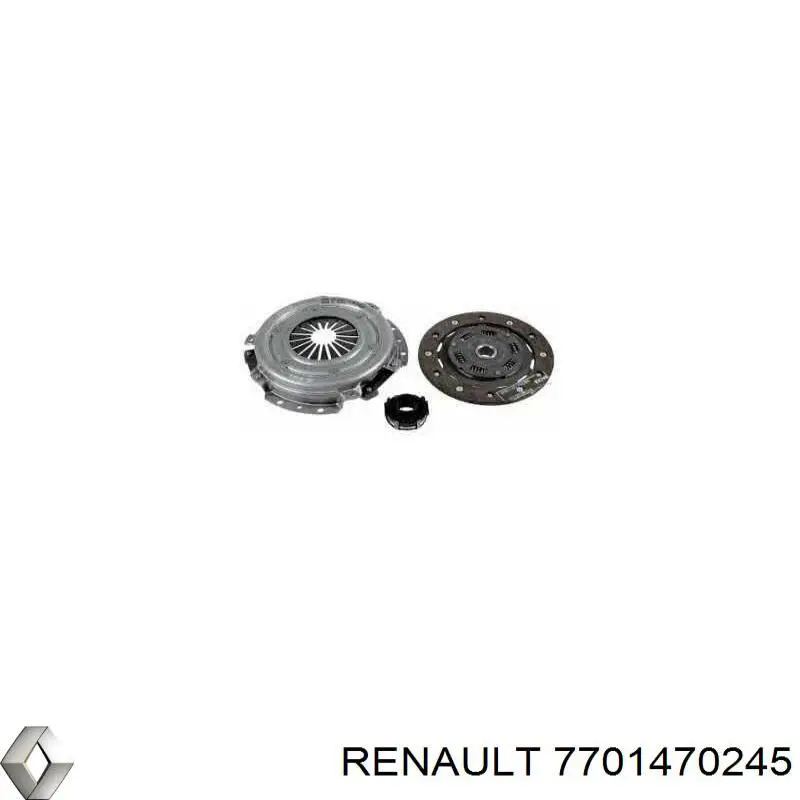 Do koszyka 7701470245 Renault (RVI) Zestaw sprzęgła (3 części)