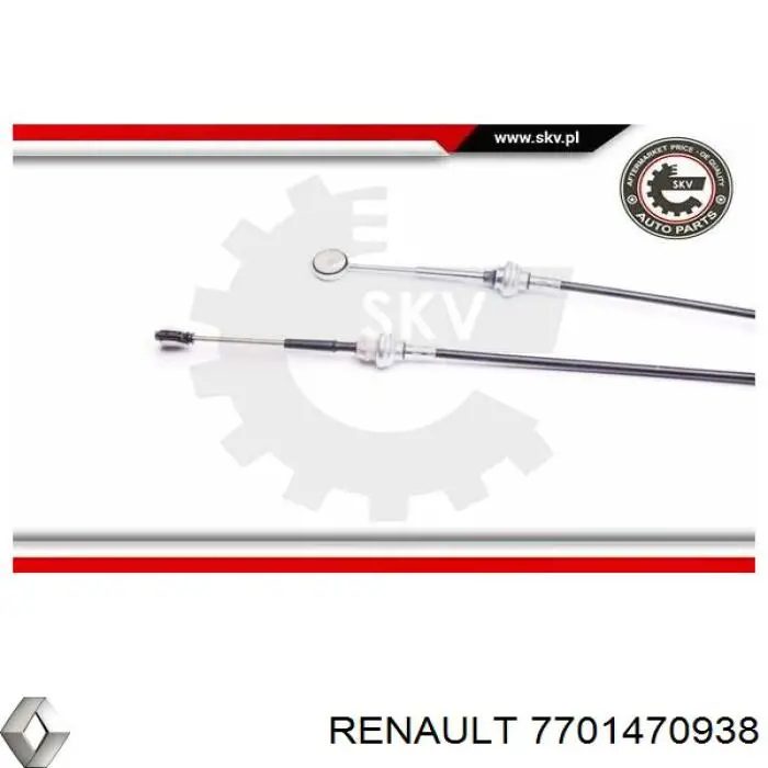 Linka dźwigni zmiany biegów podwójna Renault (RVI) 7701470938 cena, od 53,95 USD