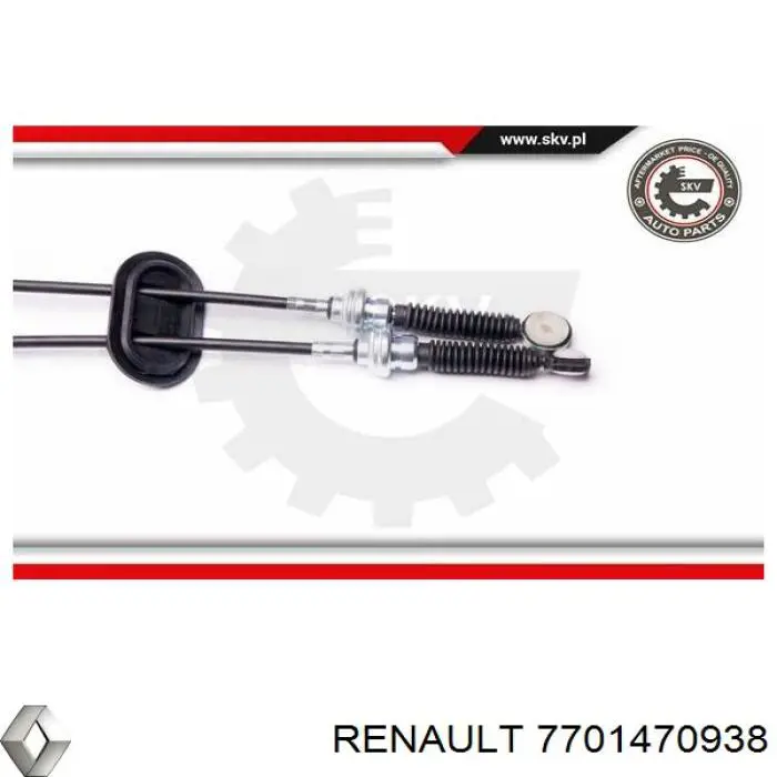 Do koszyka 7701470938 Renault (RVI) Linka dźwigni zmiany biegów podwójna