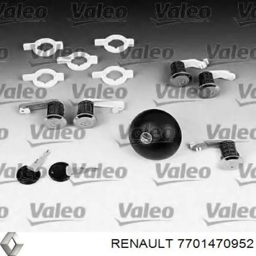 7701470952 Renault (RVI) Wkładka zamka drzwi przednich