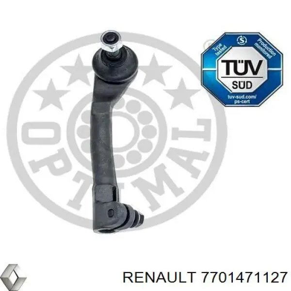 Końcówka drążka kierowniczego zewnętrzna Renault (RVI) 7701471127 cena, od 18,52 USD