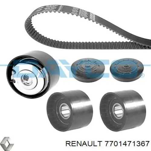 7701471367 Renault (RVI) pasek rozrządu, zestaw