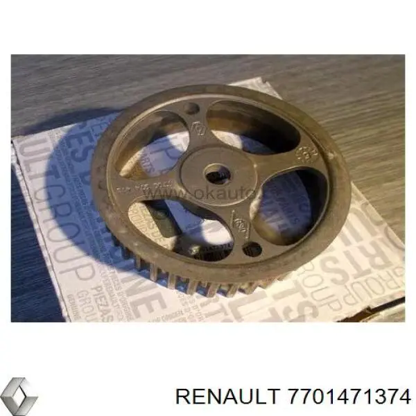 Do koszyka 7701471374 Renault (RVI) Koło zębatewalcowe wałka rozrządu silnika