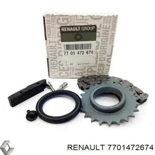 Łańcuch pompy oleju, zestaw Renault (RVI) 7701472674 cena, od 39,66 USD