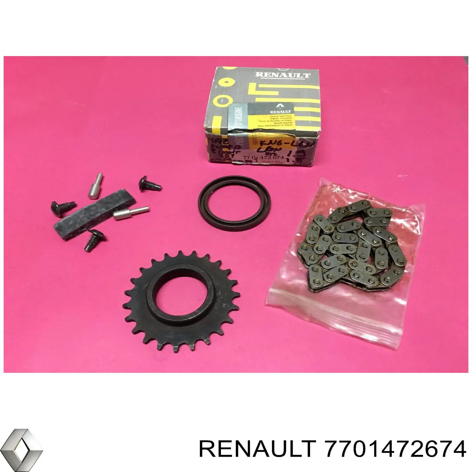 Do koszyka 7701472674 Renault (RVI) Łańcuch pompy oleju, zestaw