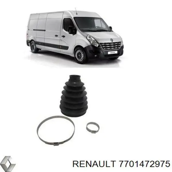 Osłona przegubu homokinetycznego półosi przedniej zewnętrzna Renault (RVI) 7701472975 cena, od 15,88 USD