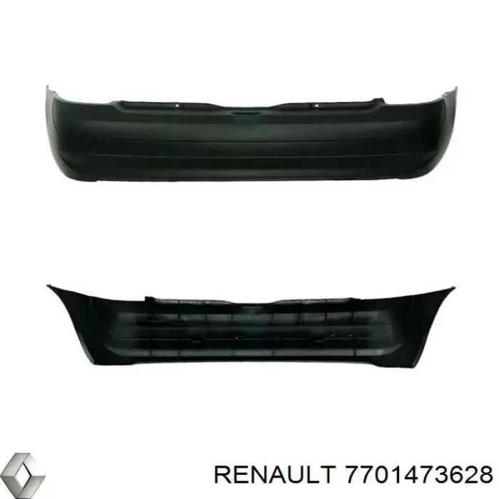 Zderzak tylny Renault (RVI) 7701473628 cena, od 146,42 USD