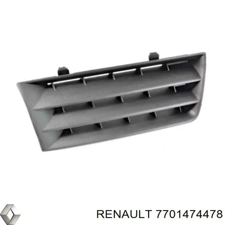 Atrapa chłodnicy Renault (RVI) 7701474478 cena, od 18,60 USD