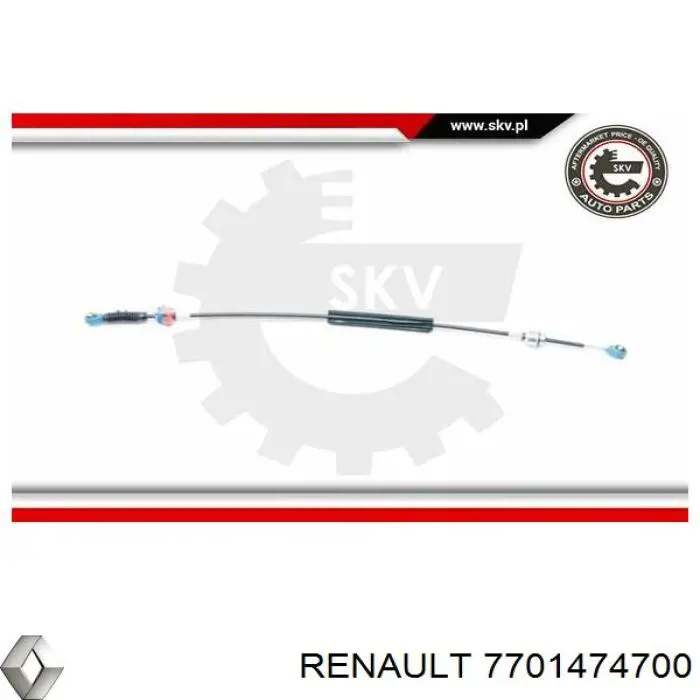 Linka zmiany biegów Renault (RVI) 7701474700 cena, od 25,58 USD