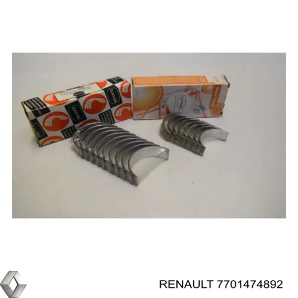 Panewki korbowodowe wału korbowego, zestaw, standardowe (STD) 181038000900 NE/NPR