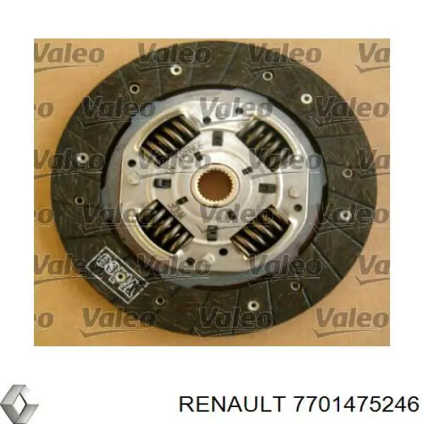 7701475246 Renault (RVI) Zestaw sprzęgła (3 części)
