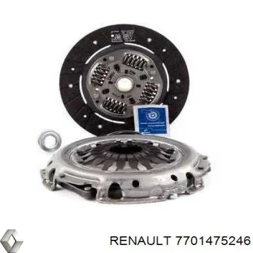 Do koszyka 7701475246 Renault (RVI) Zestaw sprzęgła (3 części)