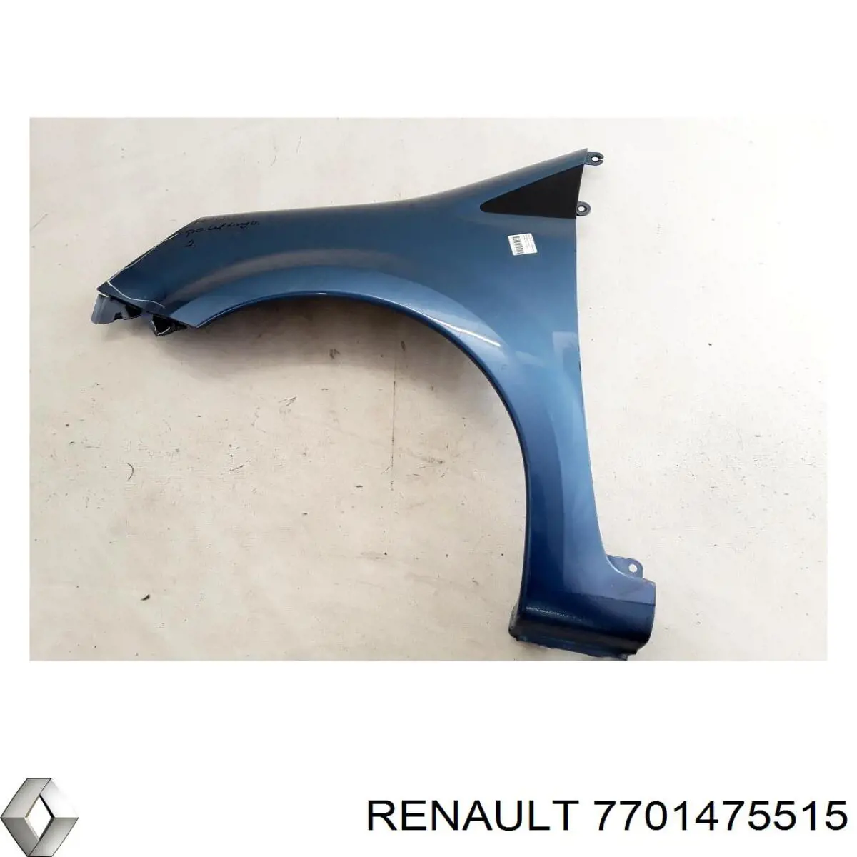 Błotnik przedni lewy Renault Modus minivan (JP0) (2004 - 2012) cena, od 49,12 USD