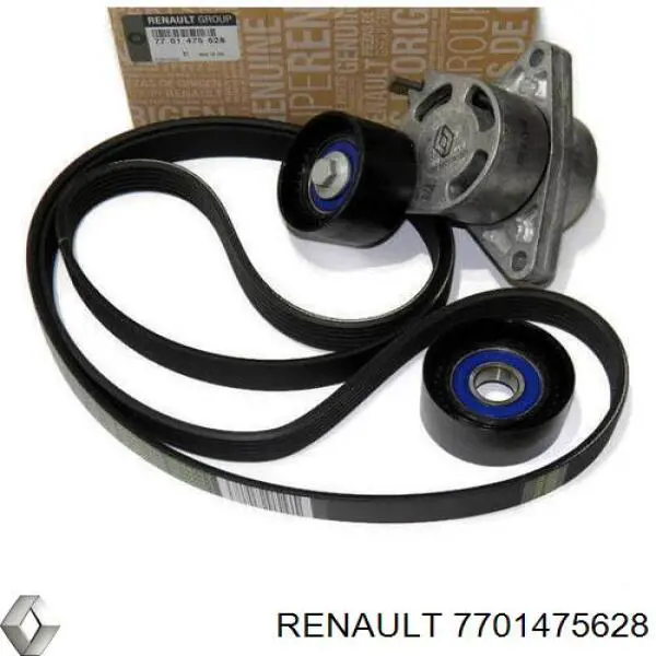 Do koszyka 7701475628 Renault (RVI) Pasek napędowy mechanizmów, zestaw