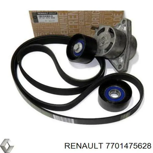7701475628 Renault (RVI) Pasek napędowy mechanizmów, zestaw