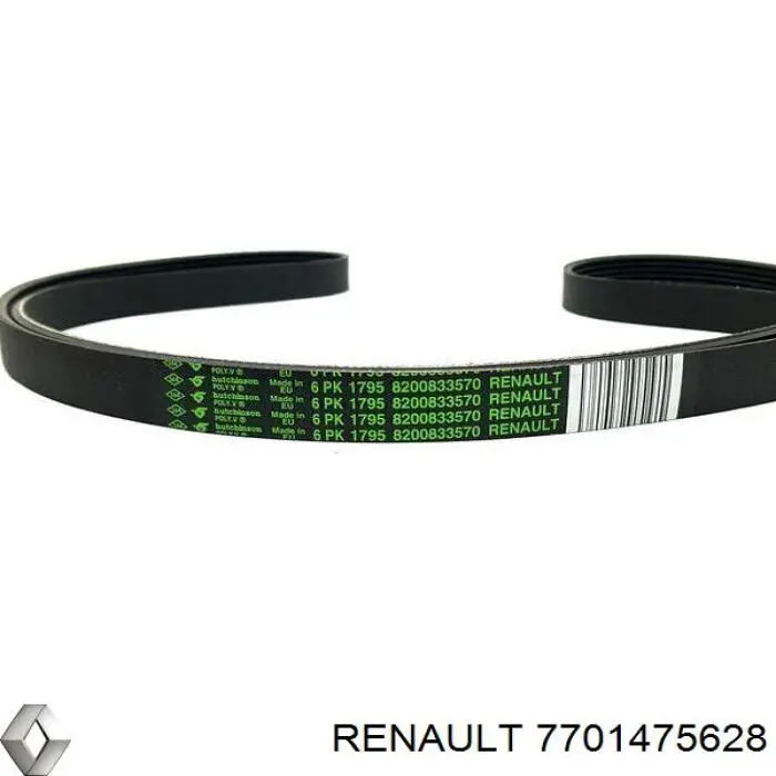 Pasek napędowy mechanizmów, zestaw Renault (RVI) 7701475628 cena, od 124,49 USD