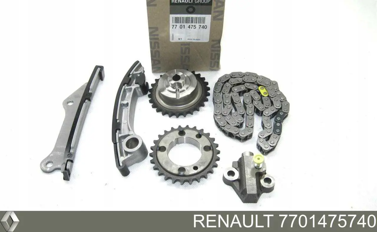 Do koszyka 7701475740 Renault (RVI) Łańcuch rozrządu, zestaw