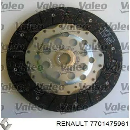 Do koszyka 7701475961 Renault (RVI) Zestaw sprzęgła (3 części)