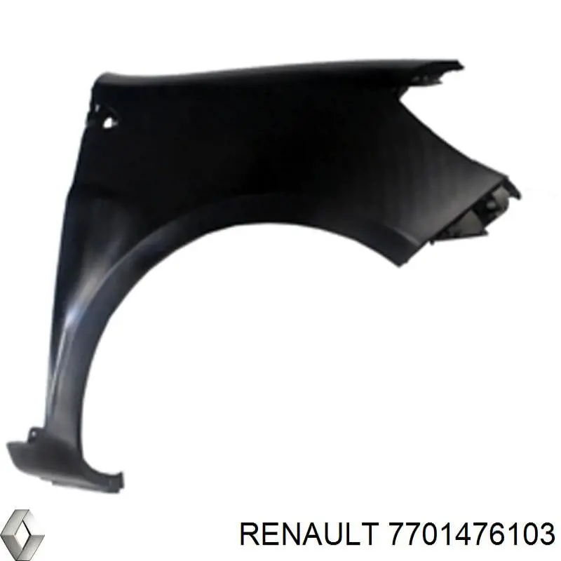 Błotnik przedni prawy do Renault Clio III GRANDTOUR KR01