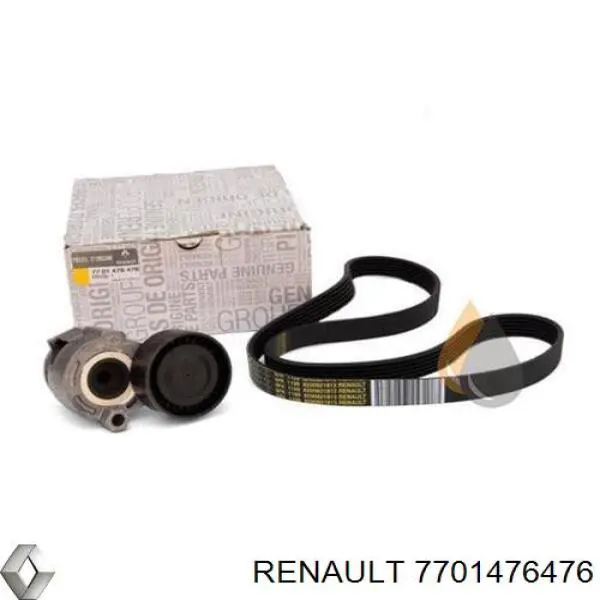 Pasek napędowy mechanizmów, zestaw Renault (RVI) 7701476476 cena, od 75,49 USD