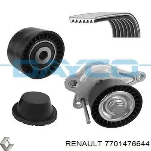 Do koszyka 7701476644 Renault (RVI) Pasek napędowy mechanizmów, zestaw