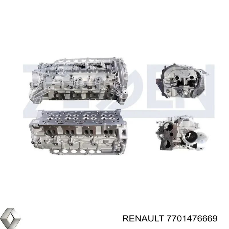 Do koszyka 7701476669 Renault (RVI) Głowica cylindrów