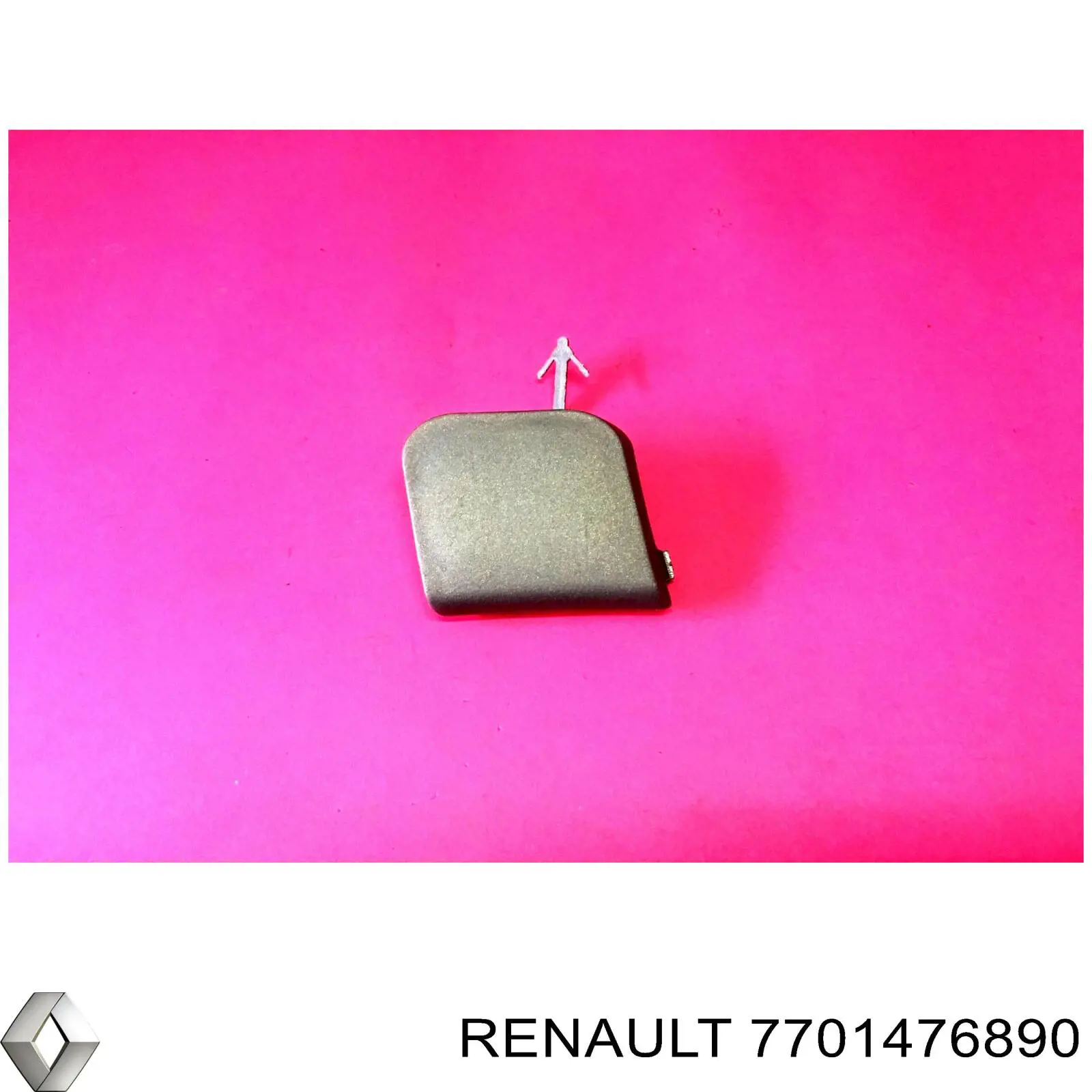 Zaślepka haku holowniczego zderzaka przednia do Renault Megane II BM0, CM0, BM1, CM1