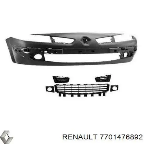 Zderzak przedni Renault (RVI) 7701476892 cena, od 236,66 USD