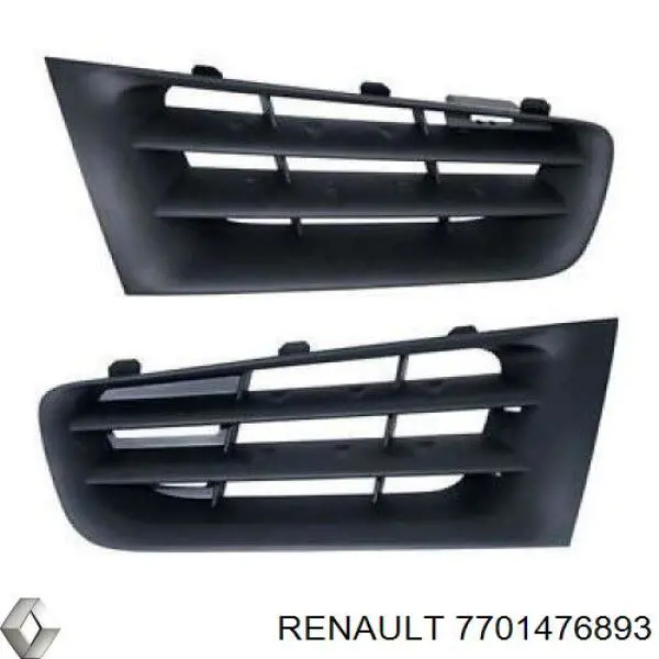 7701476893 Renault (RVI) Atrapa chłodnicy