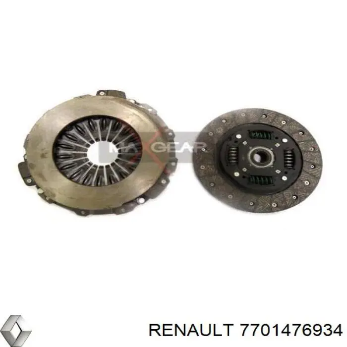 Do koszyka 7701476934 Renault (RVI) Zestaw sprzęgła (3 części)