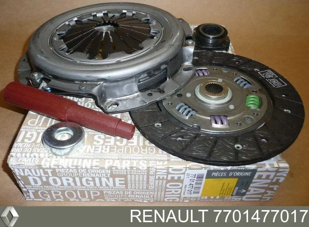 7701477017 Renault (RVI) Zestaw sprzęgła (3 części)