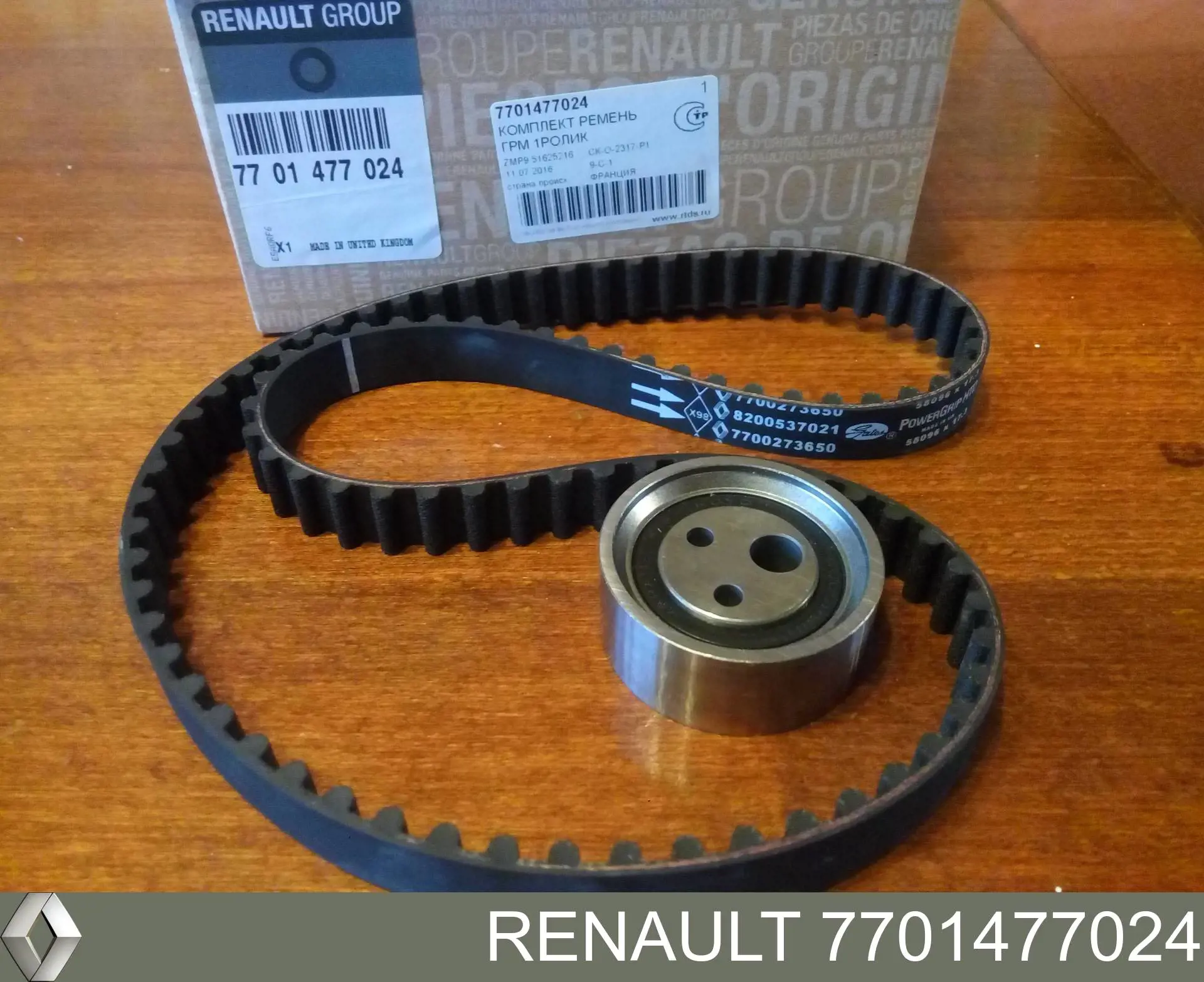 7701477024 Renault (RVI) Pasek rozrządu, zestaw