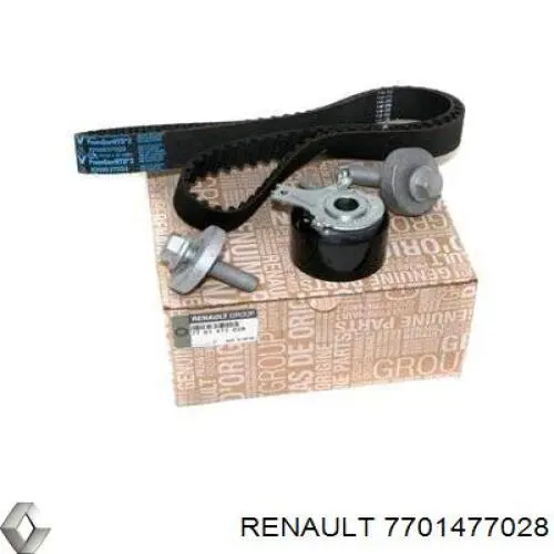 7701477028 Renault (RVI) Pasek rozrządu, zestaw