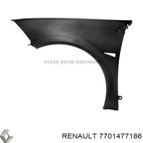 Błotnik przedni lewy Renault (RVI) 7701477186 cena, od 51,08 USD