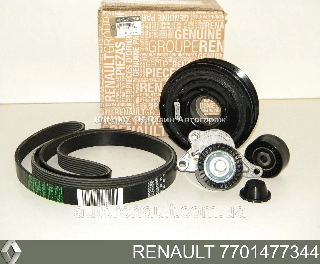 Do koszyka 7701477344 Renault (RVI) Pasek napędowy mechanizmów, zestaw