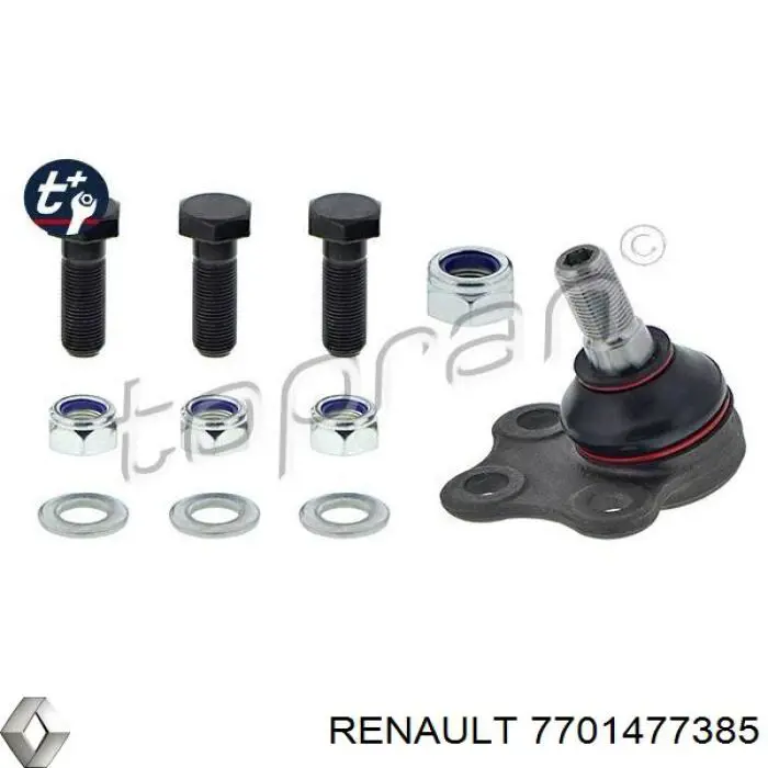 Sworzeń wahacza dolny Renault (RVI) 7701477385 cena, od 24,40 USD