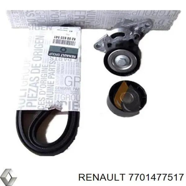 Do koszyka 7701477517 Renault (RVI) Pasek napędowy mechanizmów, zestaw