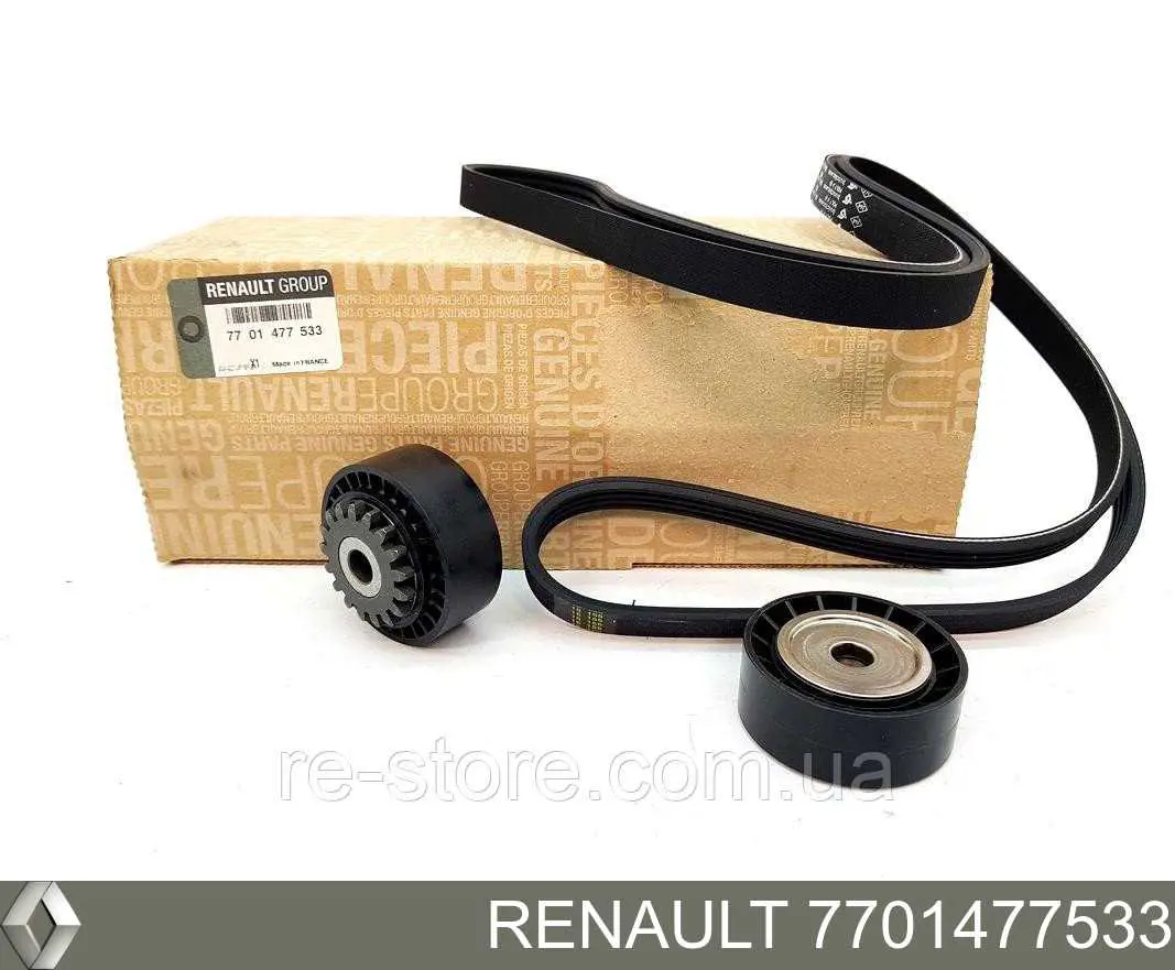 Do koszyka 7701477533 Renault (RVI) Pasek napędowy mechanizmów, zestaw