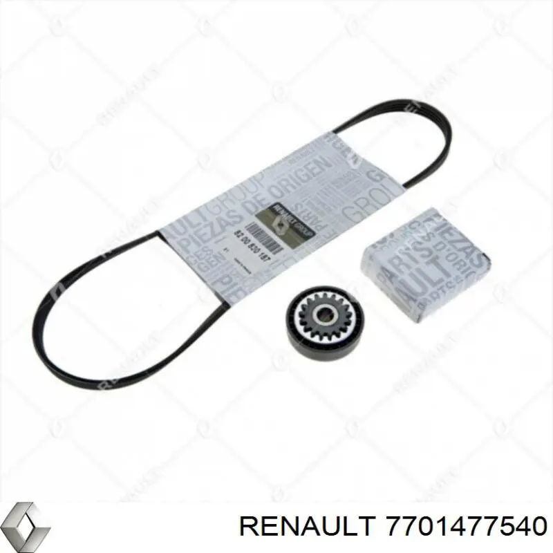 Do koszyka 7701477540 Renault (RVI) Pasek napędowy mechanizmów, zestaw