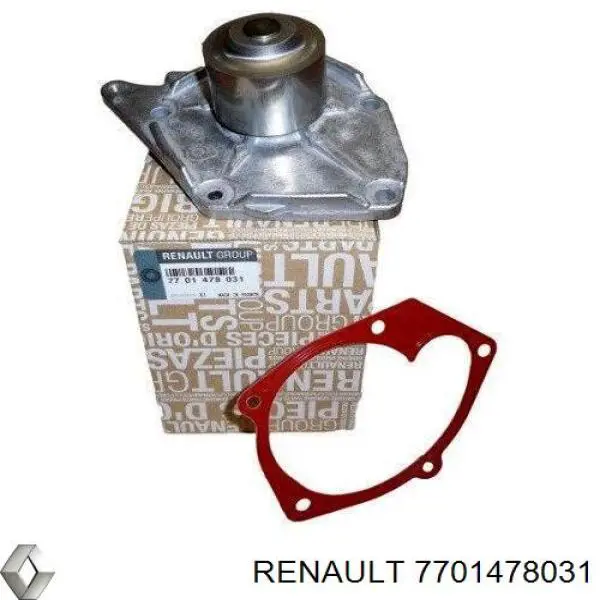 Do koszyka 7701478031 Renault (RVI) Pompa chłodząca wodna