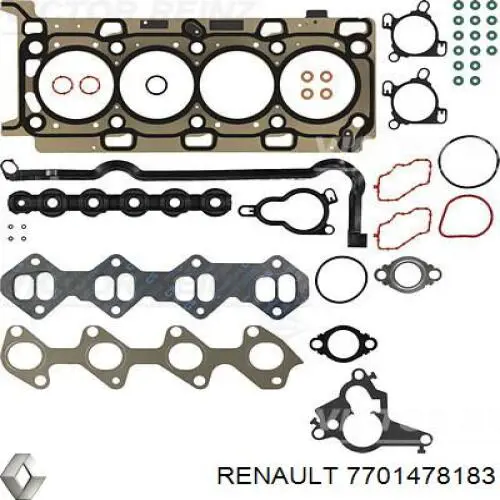 Zestaw uszczelek silnika górny Renault (RVI) 7701478183 cena, od 154,11 USD