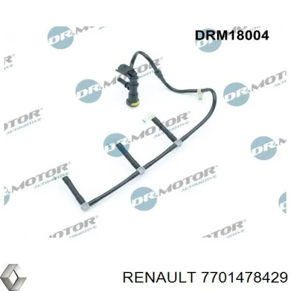 7701478429 Renault (RVI) Rurka paliwa, zwrotna od wtryskiwaczy