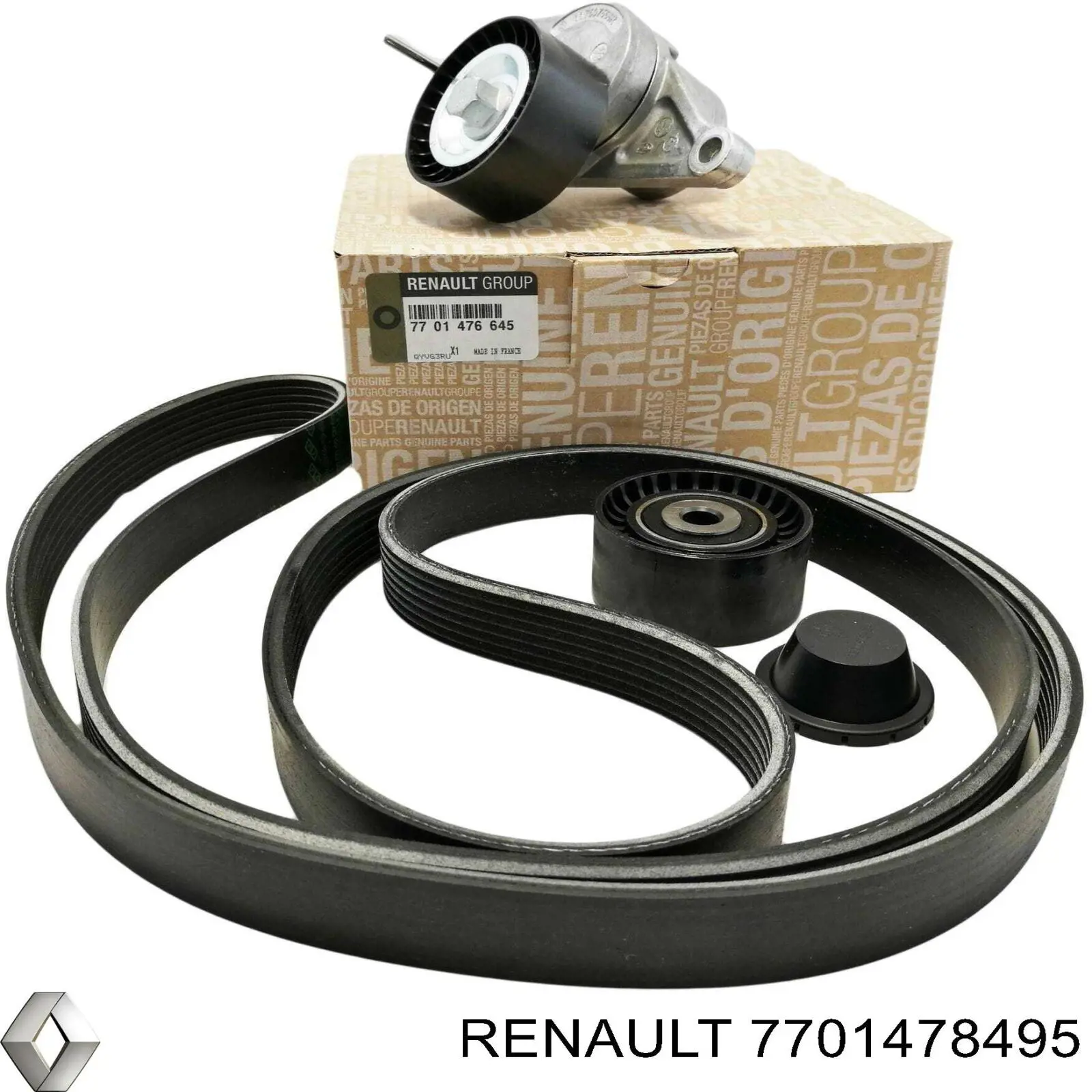 Do koszyka 7701478495 Renault (RVI) Pasek napędowy mechanizmów, zestaw