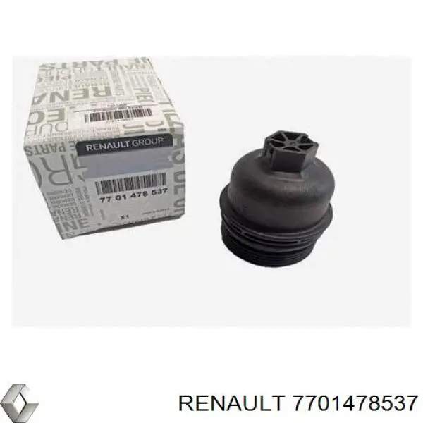 Do koszyka 7701478537 Renault (RVI) Pokrywa filtra oleju