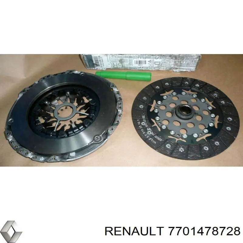 7701478728 Renault (RVI) Zestaw sprzęgła (3 części)