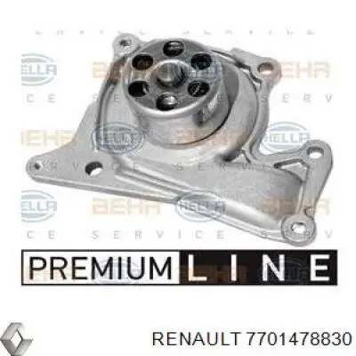 Pompa chłodząca wodna 7701478830 Renault (RVI)
